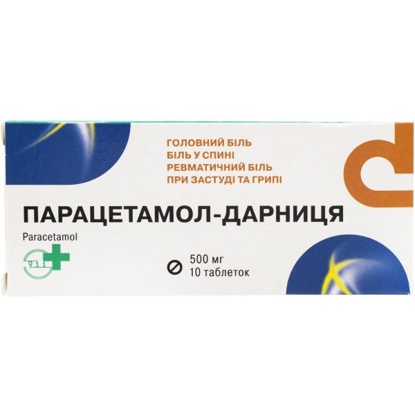 Paracetamol Darnytsia tablets of 500 mg, 10 pcs
