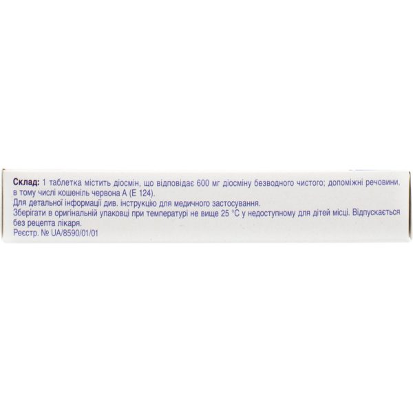 Phlebodia 600 film-coated tablets of 600 mg, 30 pcs