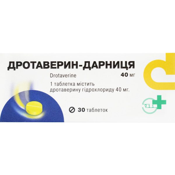 Drotaverine Darnytsia tablets of 40 mg, 30 pcs