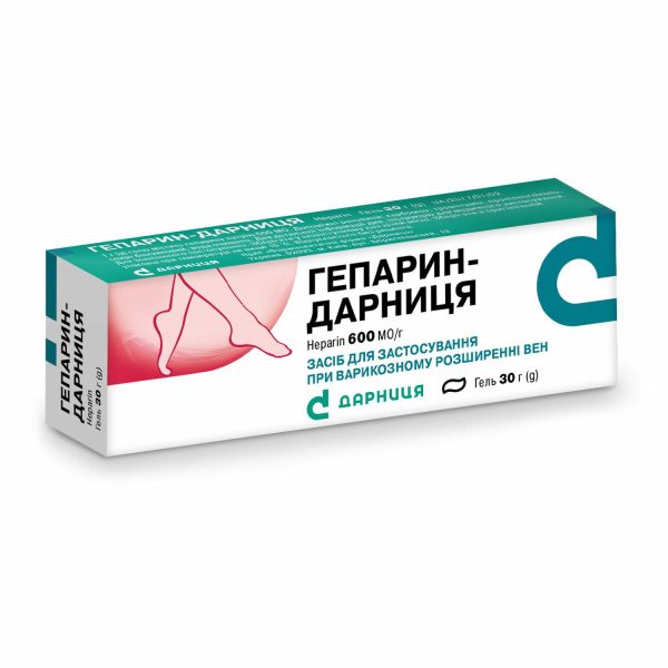 Heparin Darnytsia gel 600 IU/g tube of 30 g