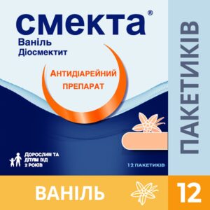 Smecta Vanilla powder for oral suspension in sachets of 3 g, 12 pcs