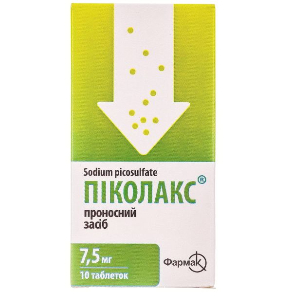 Picolax tablets of 7.5 mg, blister of 10 pcs