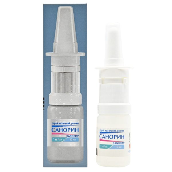 Sanorin spray nasal solution 1 mg/ml bottle 10 ml