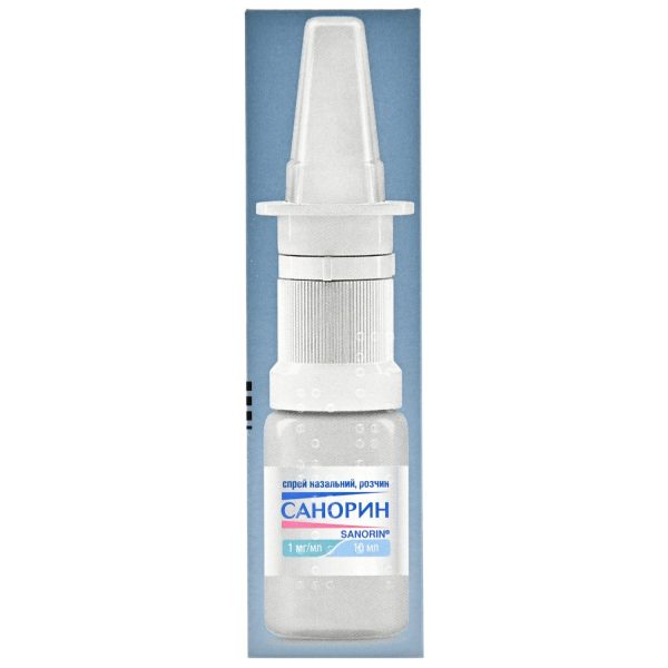 Sanorin spray nasal solution 1 mg/ml bottle 10 ml