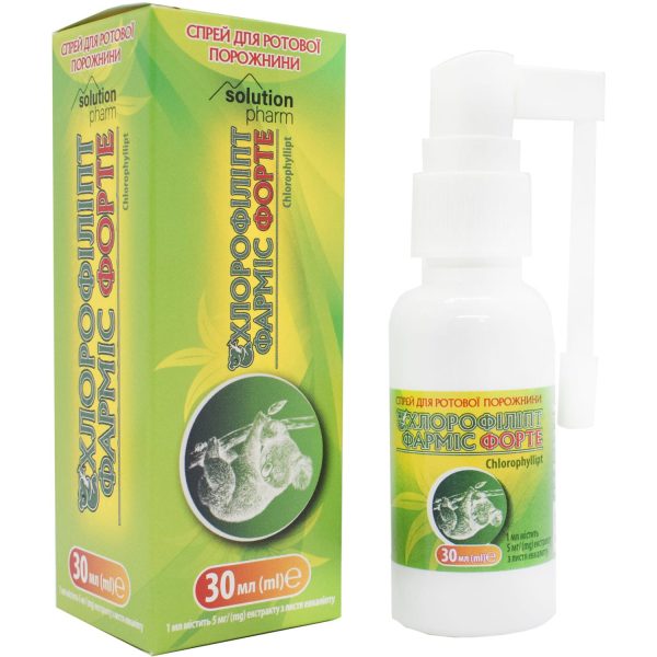 Chlorophyllipt Farmis Forte spray for the oral cavity bottle 30 ml Solution Pharm