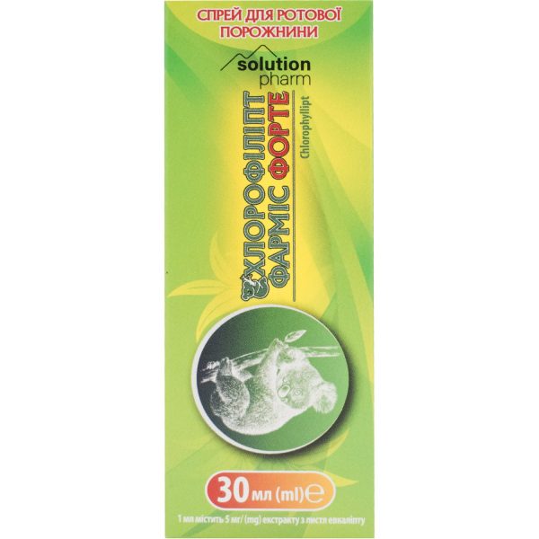 Chlorophyllipt Farmis Forte spray for the oral cavity bottle 30 ml Solution Pharm