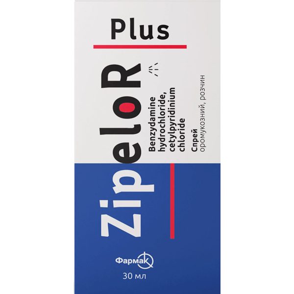 Zipelor Plus spray oromucosal solution 1.5 mg/ml + 5.0 mg/ml bottle 30 ml