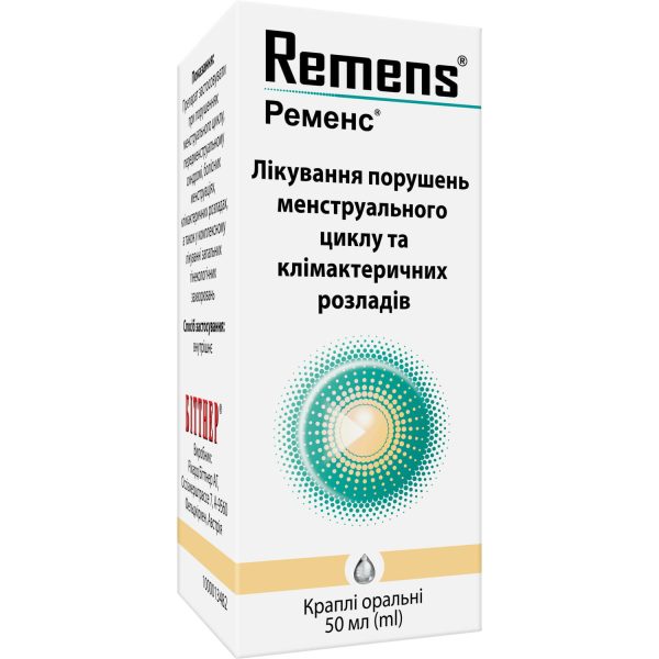 Remens oral drops dropper bottle 50 ml