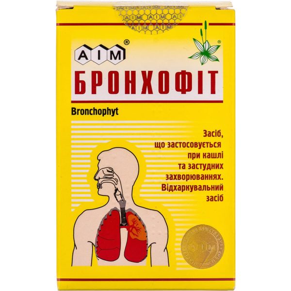 Bronchophyt collection package enclosed in a pack of 100 g