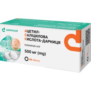 Acetylsalicylic acid Darnytsia (Aspirin) tablets of 500 mg 50 pcs