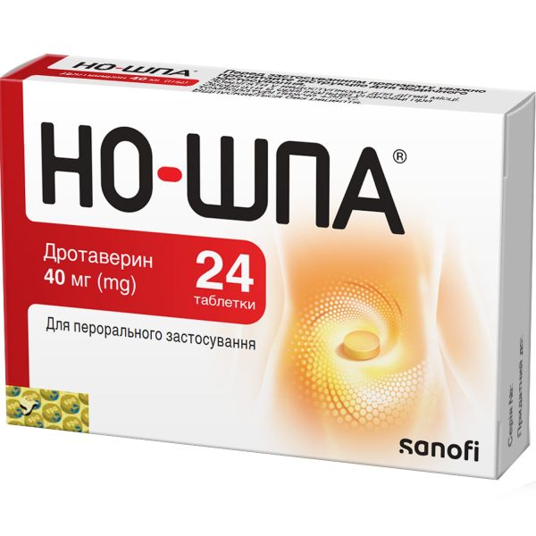 No-spa tablets of 40 mg blister pack of 24 pcs