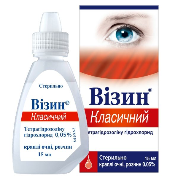 Visine Classic eye drops solution 0.05% bottle 15 ml