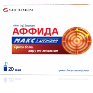 Affida Max with arginine granules for oral solution sachet 400 mg pack of 20 pcs