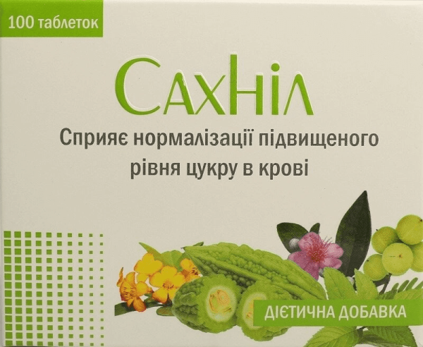 Sakhnil tablets for normalizing blood sugar levels 100 pcs