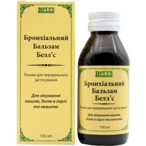 Bronchial Balm Bell's solution for oral use, 100 ml bottle