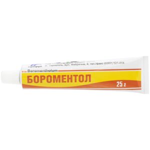 Boromenthol ointment tube 25 g
