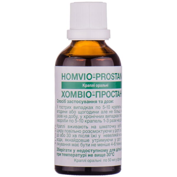 Homvio-Prostan oral drops bottle with dropper 50 ml