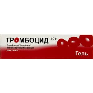 Thrombocid gel 15 mg/g tube 40 g