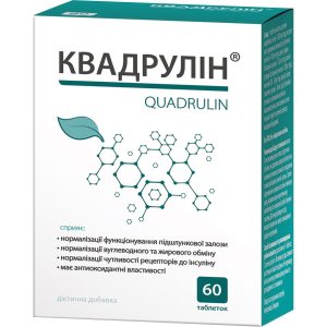 Quadrulin tablets for normalizing the pancreas, pack of 60 pcs.