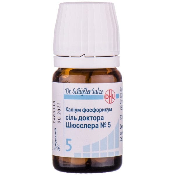 Potassium phosphoricum salt Dr. Schussler No. 5 tablets in a bottle 80 pcs