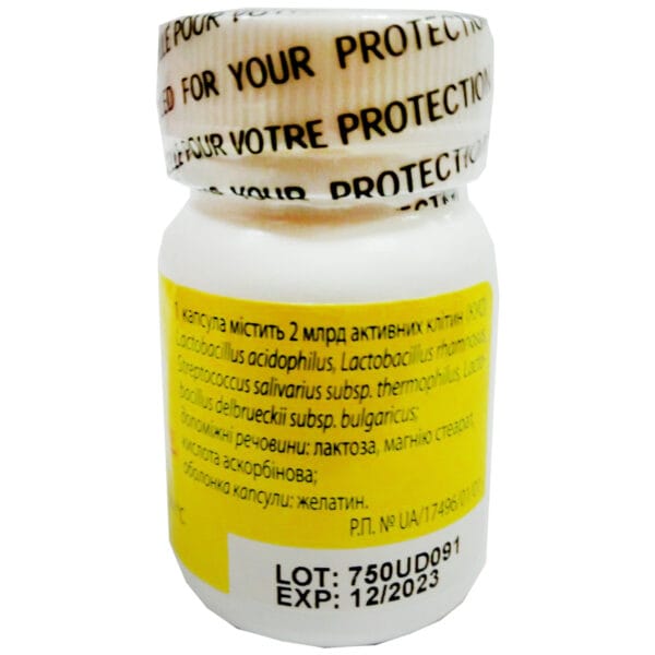 Yogurt capsules 2 billion active cells (CFU) bottle 30 pcs