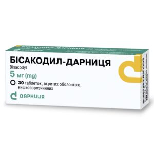 Bisacodyl Darnytsia enteric-coated tablets 5 mg 30 pcs.