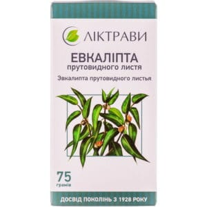 Eucalyptus globulus leaves, pack with inner bag, 75 g