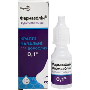 Farmazolin nasal drops 0.1% bottle of 10 ml