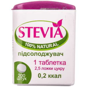 Sweetener FLIP-TOP Stevia tablets 0.1 g jar 200 pcs