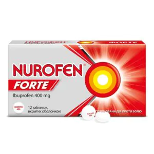 Nurofen forte film-coated tablets of 400 mg, blister of 12 pcs