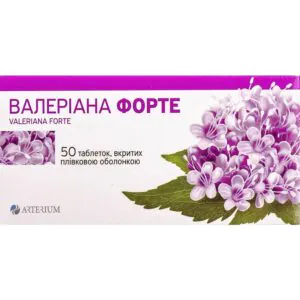 Valeriana forte film-coated tablets 40 mg 50 pcs