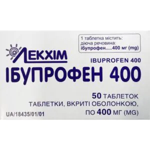 Ibuprofen 400 film-coated tablets 400 mg each 50 pcs