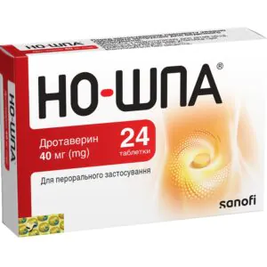No-spa tablets of 40 mg blister pack of 24 pcs