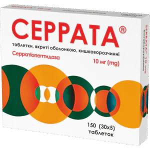 Serrata enteric-coated tablets 10 mg 150 pcs.