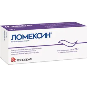 Lomexin vaginal cream 20 mg/g in a 78 g tube with applicator