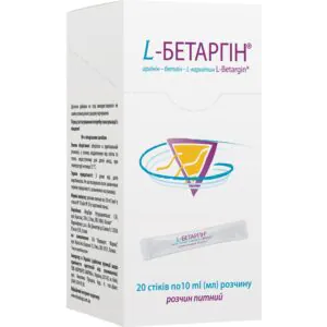 Solution for improving the functioning of the liver, gallbladder, and cardiovascular system l-Betargin in sticks of 10 ml, 20 pcs.