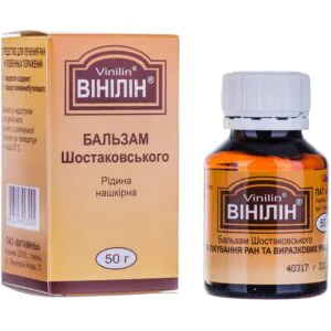 Vinilin (Shostakovsky's balm) liquid for skin application, jar 50 g