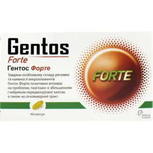 Gentos forte capsules for the prevention and complex treatment of prostate diseases 40 pcs.