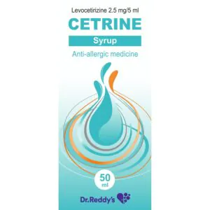 Cetrine syrup 2.5 mg/5 ml bottle of 50 ml