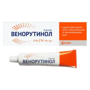Venorutinol gel 2% tube 40 g