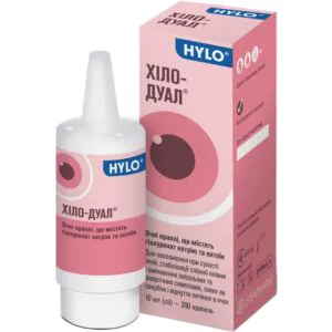 Hylo-Dual moisturizing eye drops for dry eyes, bottle 10 ml