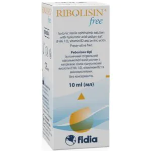 Ribolisin Free ophthalmic solution eye drops bottle 10 ml
