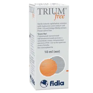 Trium Free ophthalmic solution for the ocular surface, bottle 10 ml
