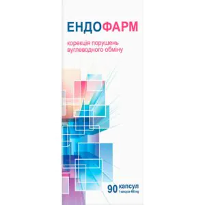 Endofarm for diabetes capsules 0.4 g can 90 pcs
