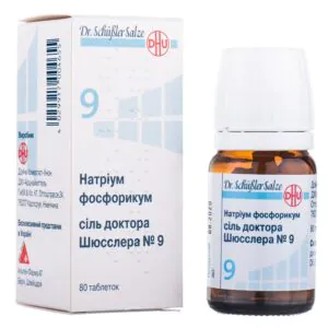 Sodium phosphoricum salt Dr. Schussler No. 9 tablets in a bottle 80 pcs