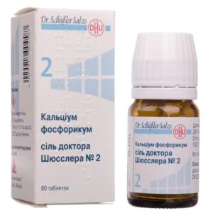 Calcium phosphoricum salt Dr. Schussler No. 2 tablets in a bottle 80 pcs