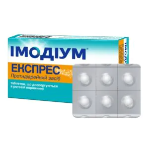 Imodium Express orodispersible tablets 2 mg blister 6 pcs