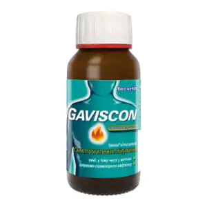 Gaviscon suspension for internal use mint in a bottle of 150 ml